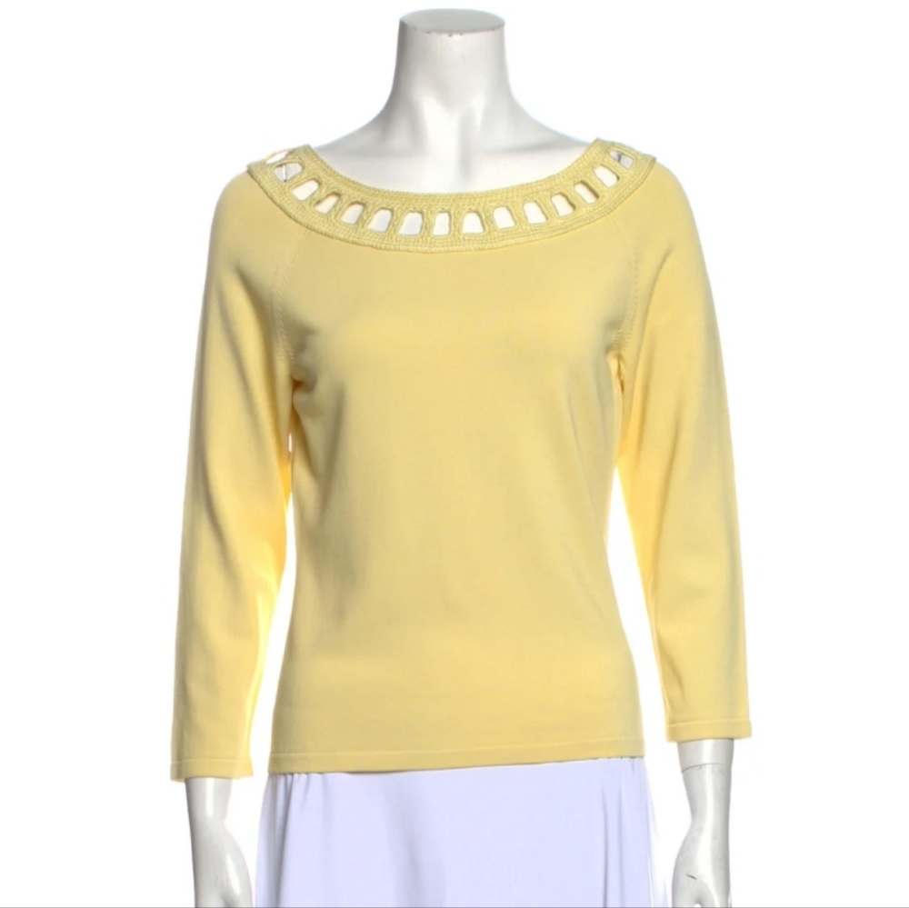 Lafayette New York Yellow Top size S